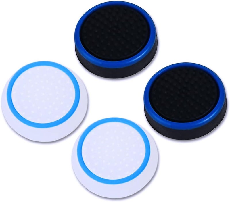 Sunmike PS Portal Thumb Grips Black, Full Protection Analog Stick Cover Silicone Joystick Caps Anti-Scratch & Anti-Slip Thumbstick Replacement Thumb Grips Caps PS Portal Accessories (4 Pcs) - Blue - Image 1